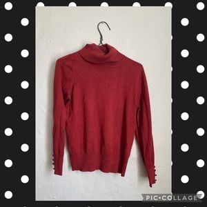 Red/rust turtleneck
